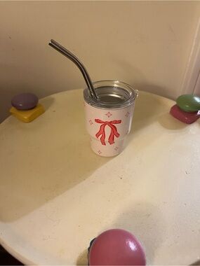 The Darling Effect pink bow mini tumbler